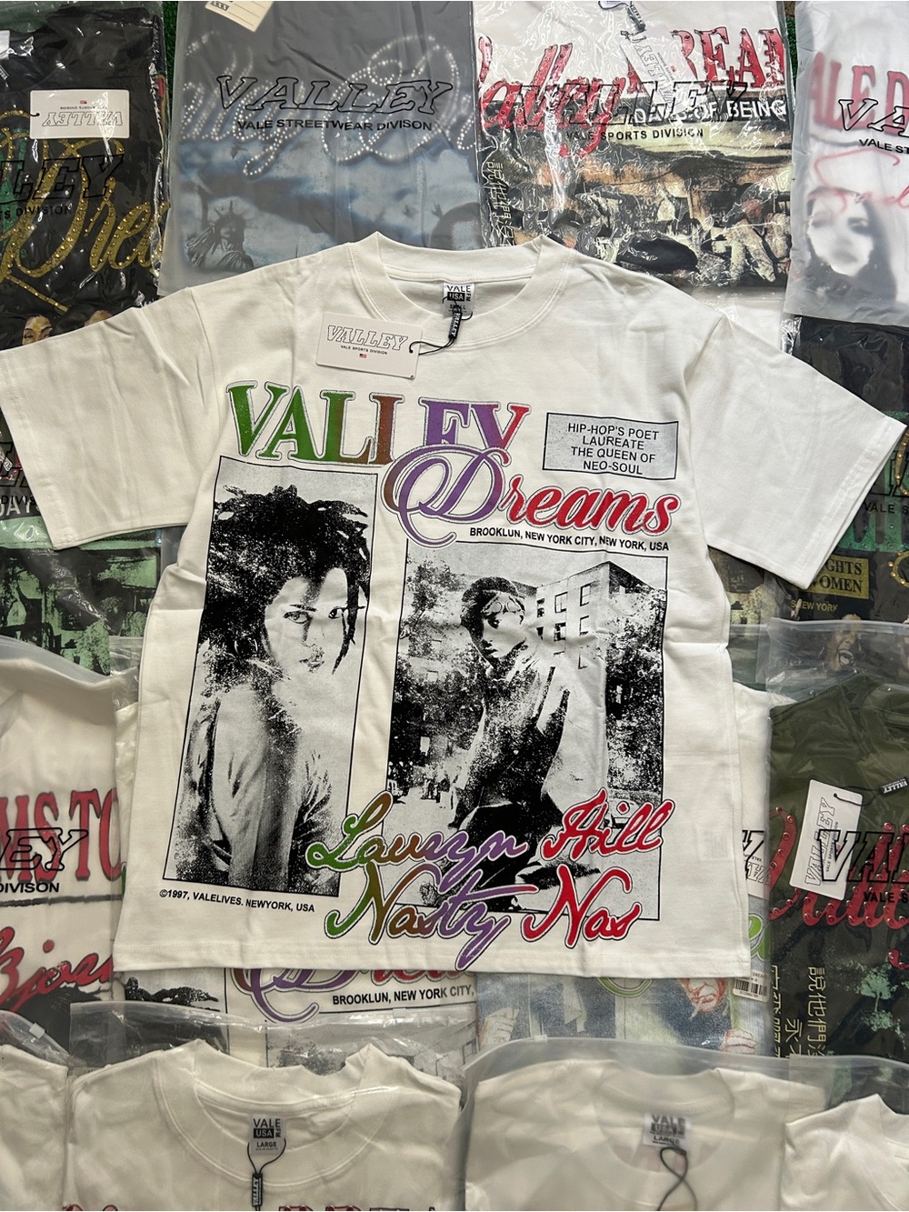 Valley Dreams Graphic Tee - White with Multi-Color Print